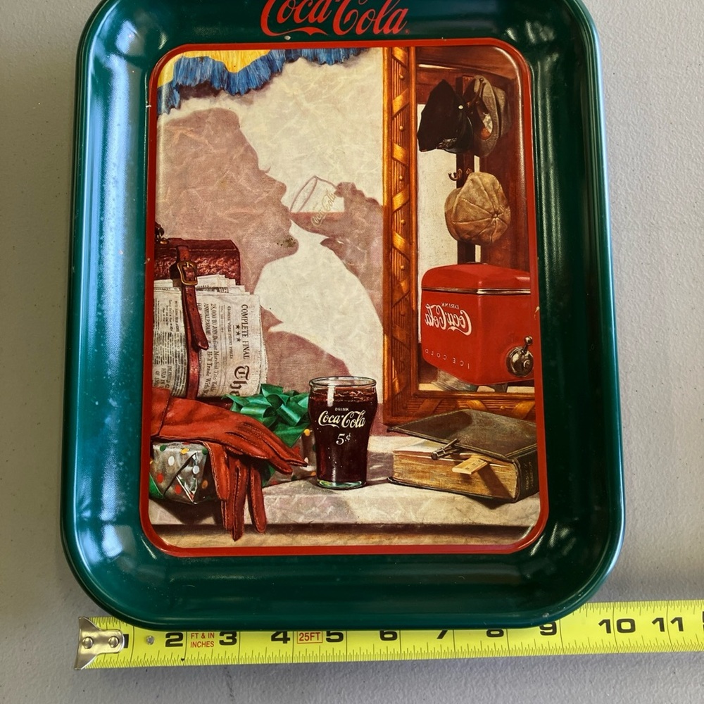 Coca-Cola Tray with Yellow and Green Accents